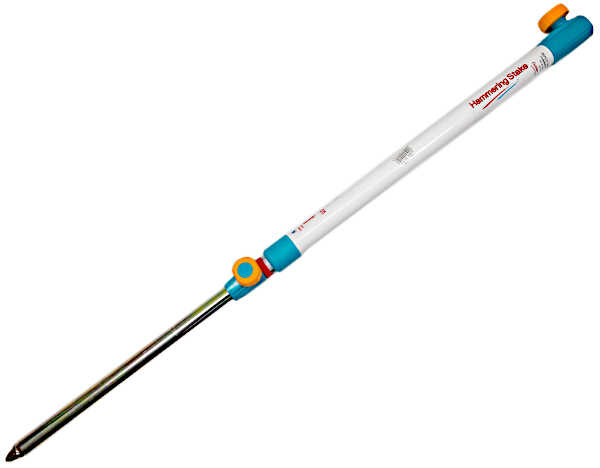 Hammering Stake Base 32mmX113cm White/Light Blue